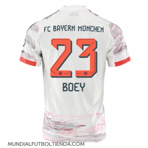 Camiseta Bayern Munich Sacha Boey #23 Segunda Equipación Replica 2025-26 mangas cortas